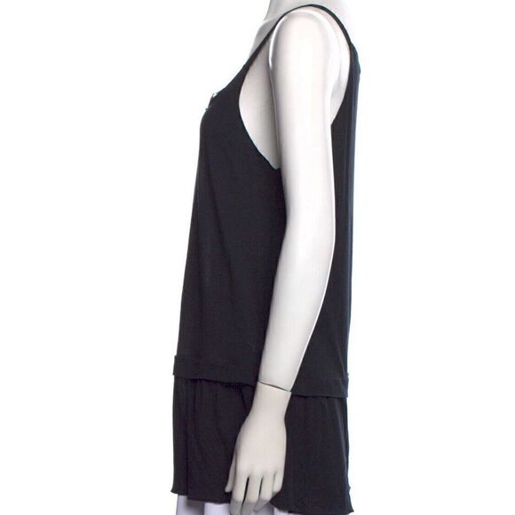 EUC Dorothee Schumacher Black Scoop Neck‎ Sleeveless Tunic Classic Size XXS - Picture 2 of 6